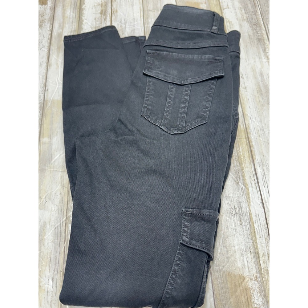 SPANX Women's Size Small twill Black‎ Cargo Skinny Pants Stretch Slimming Fit